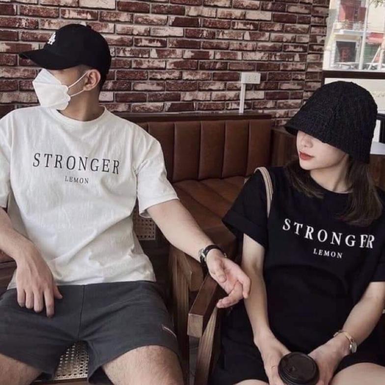 [Rẻ Vô Địch] Áo Thun Nam Nữ Form Rộng Unisex STRONGER