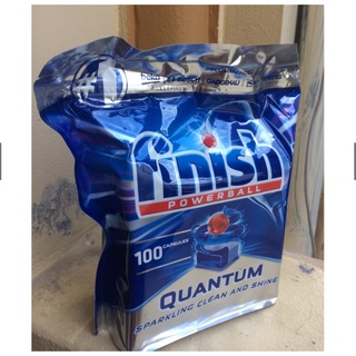 Viên rửa bát Finish Quantum 100 viên [LOẠI MẠNH NHẤT] KHÔNG CẦN THÊM MUỐI VÀ DẦU BÓNG