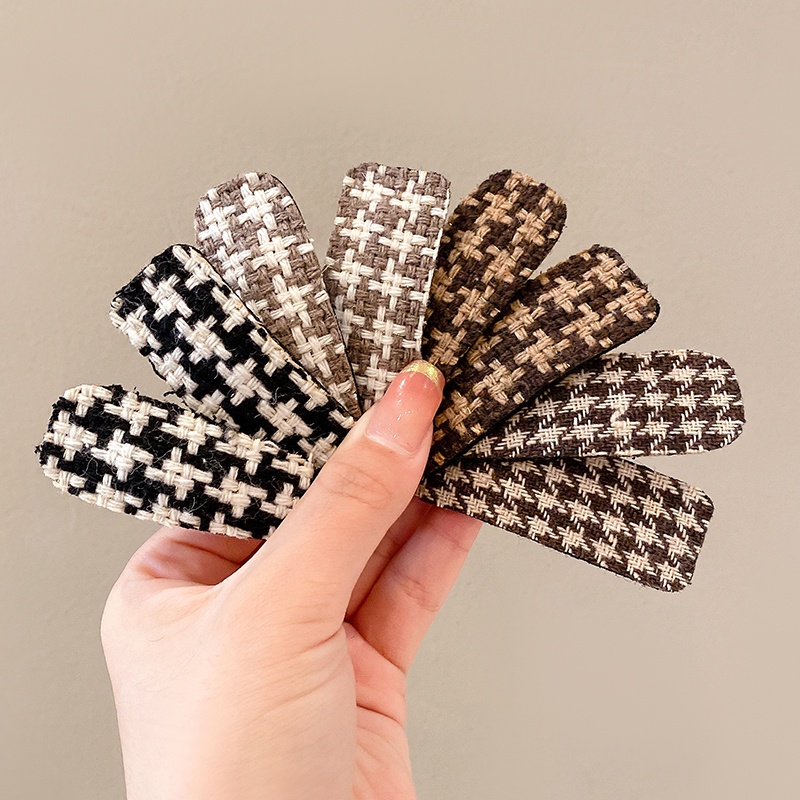 Set 5 Kẹp Tóc BB Màu Cà Phê Dễ Thương Cho Bé Gái