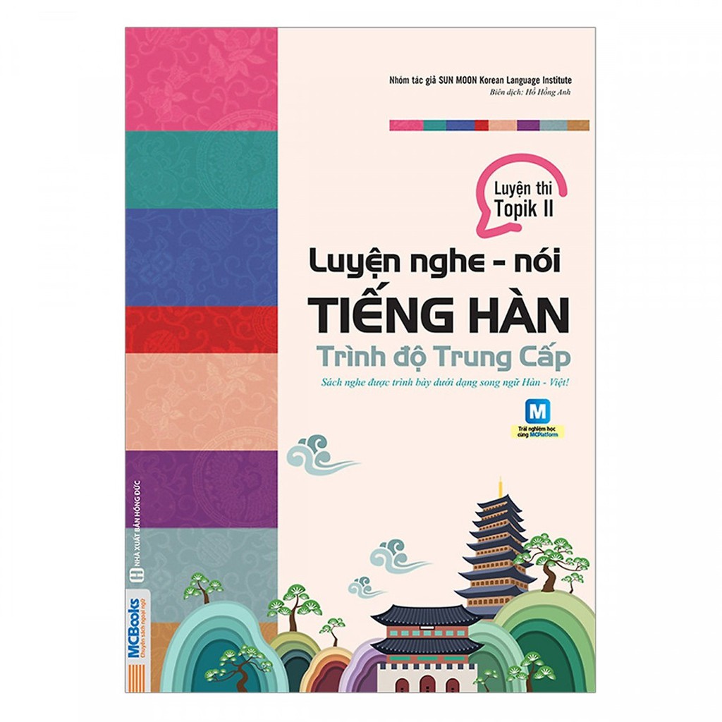 Cuốn sách Luyện Nghe - Nói Tiếng Hàn Trình Độ Trung Cấp Tặng Kèm Audio