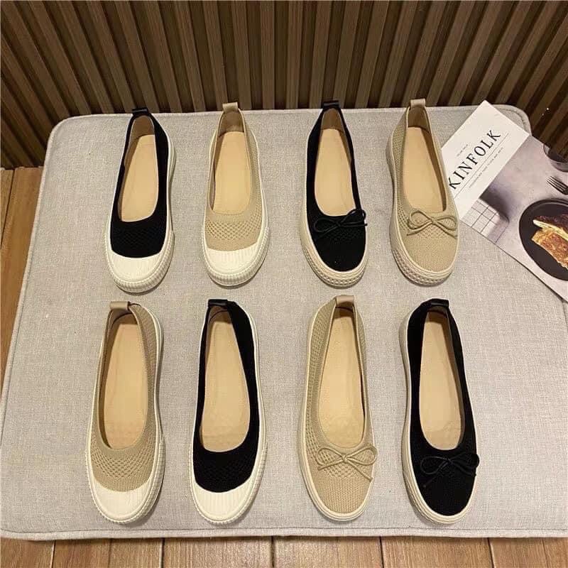 Giày len lười đế bằng hàng qc od k sẵn k hủy