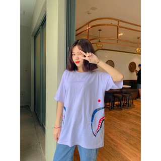 Áo thun Unisex nam nữ răng cá mập
