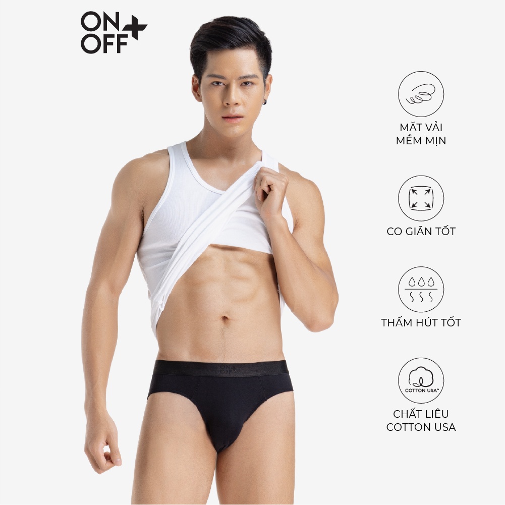 [Mã WABR050 giảm 10% đơn 250K] ONOFF - Quần lót nam Cotton Brief lưng rời - BU18210