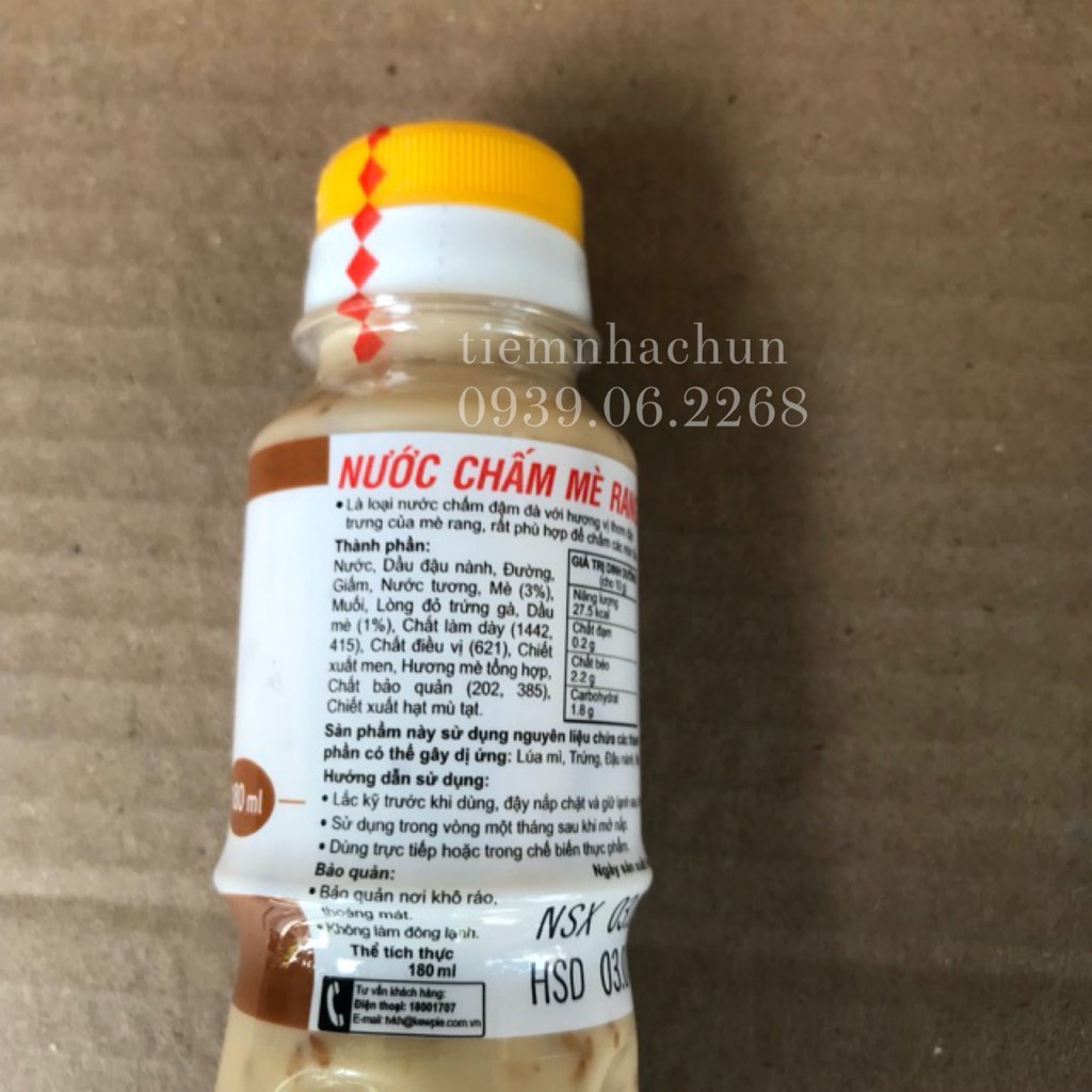 [DATE 5/2022] Nước Chấm Mè Rang Kewpie 180ml