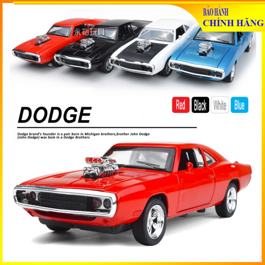 Đồ chơi ô tô xe hơi mô hình Fast and Furious Dodge bằng hợp kim tinh xảo - Model 132 (Nhiều màu)