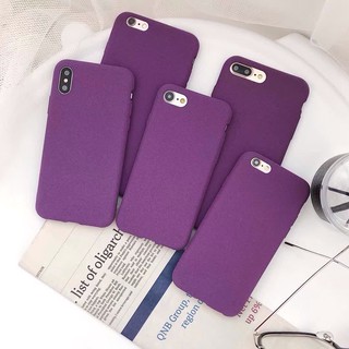 Ốp điện thoại TPU mềm màu tím thời trang cho iphone 6/6Splus/7/7plus8/8plus/X