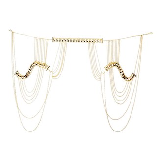 Hot Lady Tassels Link Harness Necklace Jewelry Body Shoulder Necklace Body Chain