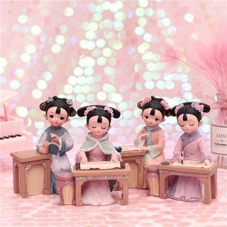 🎀BỘ TƯỢNG 4 THIẾU NỮ CẦM KỲ THI HỌA🎀