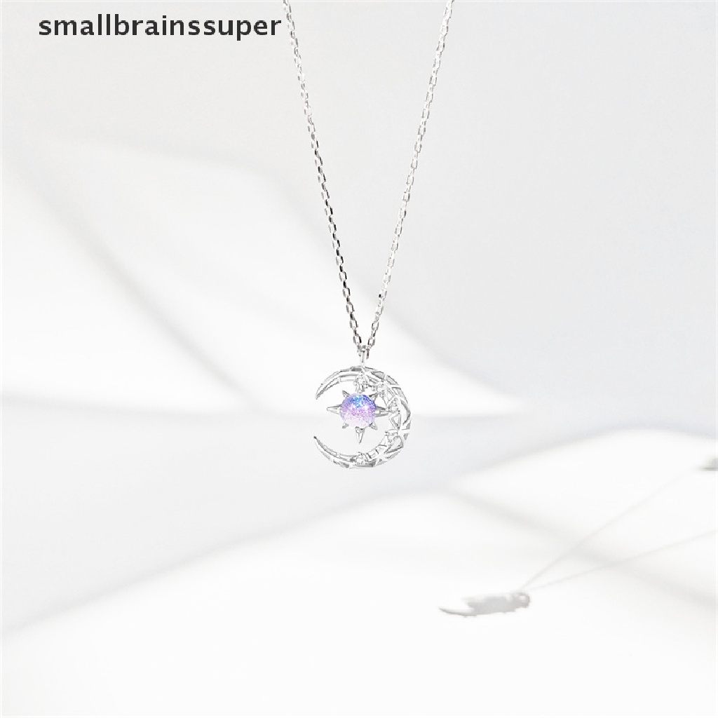 Vòng cổ Mặt Trăng Khuyết Đính Đá Phát Sáng Thời Trang Hàn Quốc