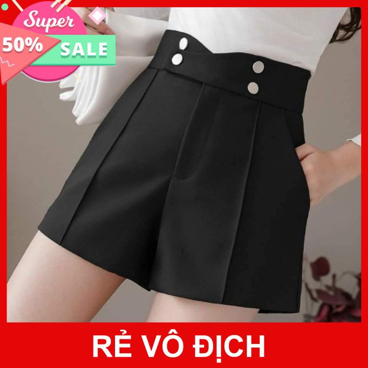 QUẦN SHORT⚡HÀNG ĐẸP⚡QUẦN SOOC VẢI TUYẾT MƯA CẠP CAO CÁCH ĐIỆU