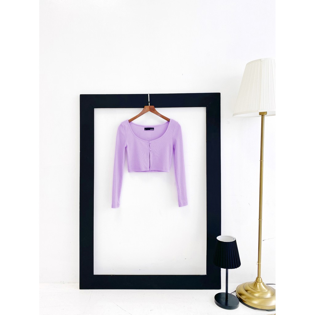 [Mã WABRWA15 giảm 15% đơn 300K] DOTTIE - Áo Khoác Tay Dài Cài Nút Tím Nữ T0135 | BigBuy360 - bigbuy360.vn