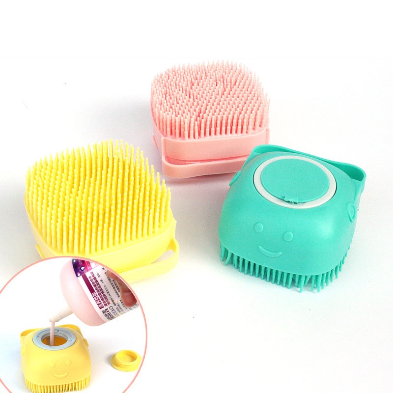 Vật Nuôi Có Thể Thêm Sữa Tắm Phong Cách Silicone Bàn Chải Tắm Cho Chó Mèo Đa Chức Năng Làm đẹp Massage Loại Bỏ Lông Nổi Vật Nuôi Làm Sạch