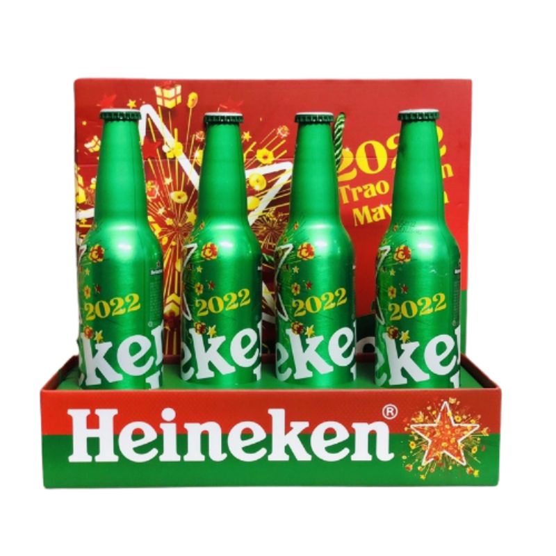 Now Ship - Hộp quà tết Heineken 4 chai phiên bản giới hạn