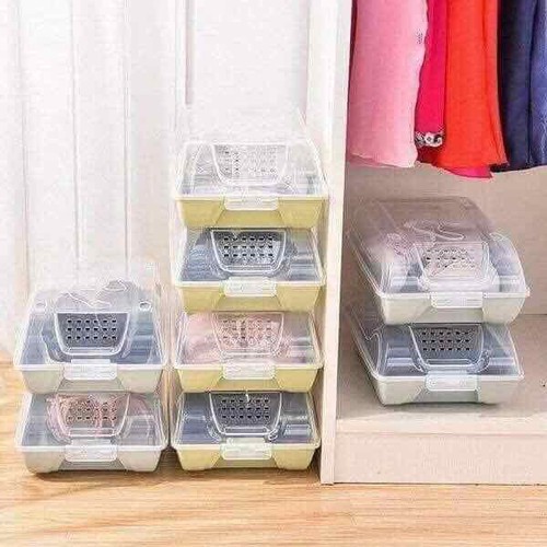 COMBO 5 HỘP NHỰA ĐỰNG GIÀY DÉP 2 MÀU CAO CẤP