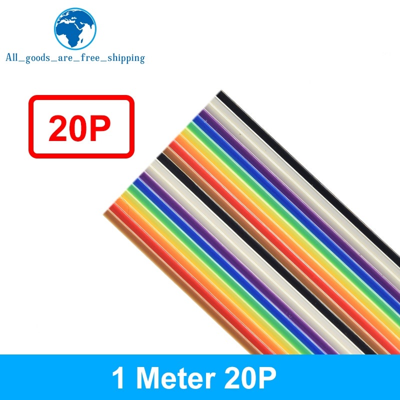 Dây Cáp Ruy Băng Dẹp 1 Mét 10p / 12p / 14p / 16p / 20p / 26p / 34p / 40p / 50p 1.27mm