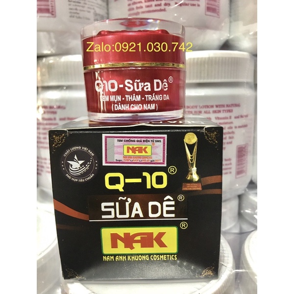 Kem Q10 ốc sên sữa dê mụn ,thâm ,trắng da hủ 12g