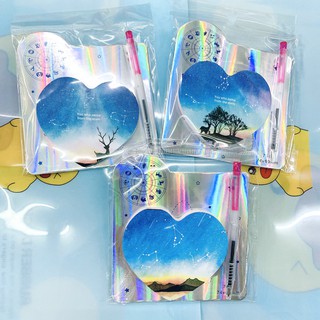 Sổ Tay NOTEBOOK Ghi Chép Chòm Sao Hình Trái Tim Dễ Thương