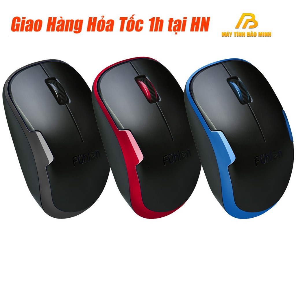 Chuột Không Dây Fuhlen A06g - Hàng chính Hãng bảo hành 12 tháng, tặng kèm Pin