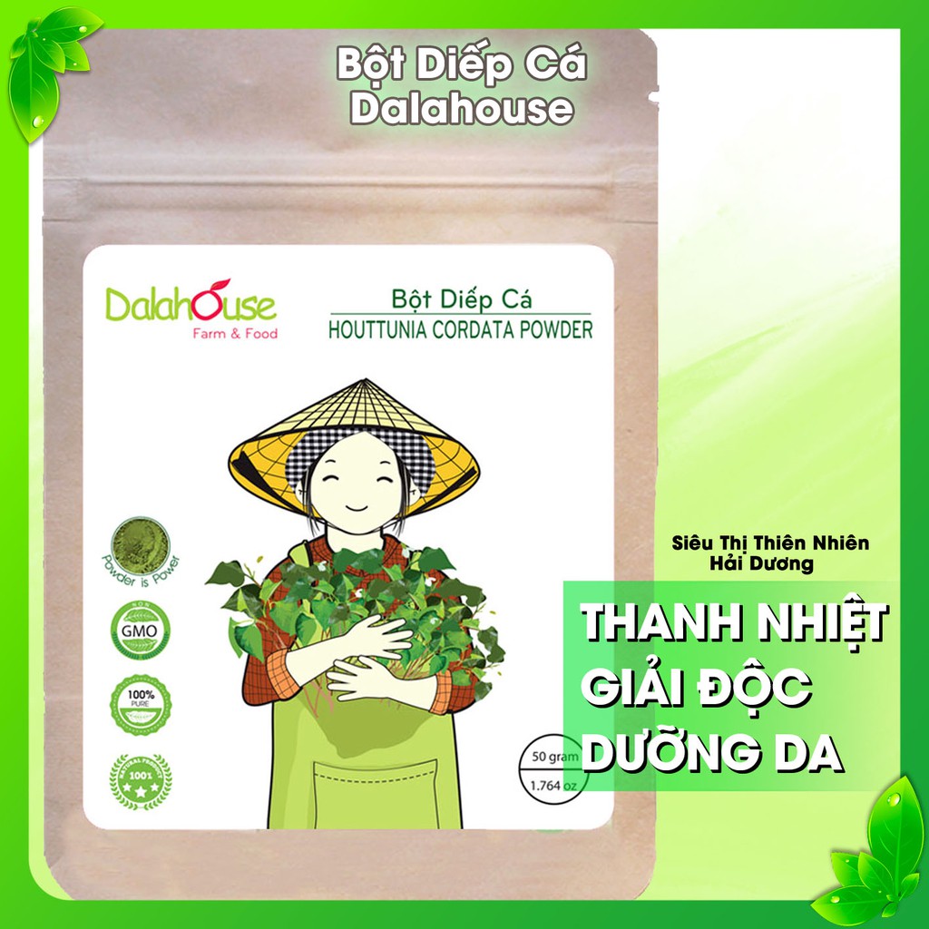 Bột Diếp Cá Dalahouse - Thanh nhiệt, Giải độc, Dưỡng da - Siêu Thị Thiên Nhiên Hải Dương