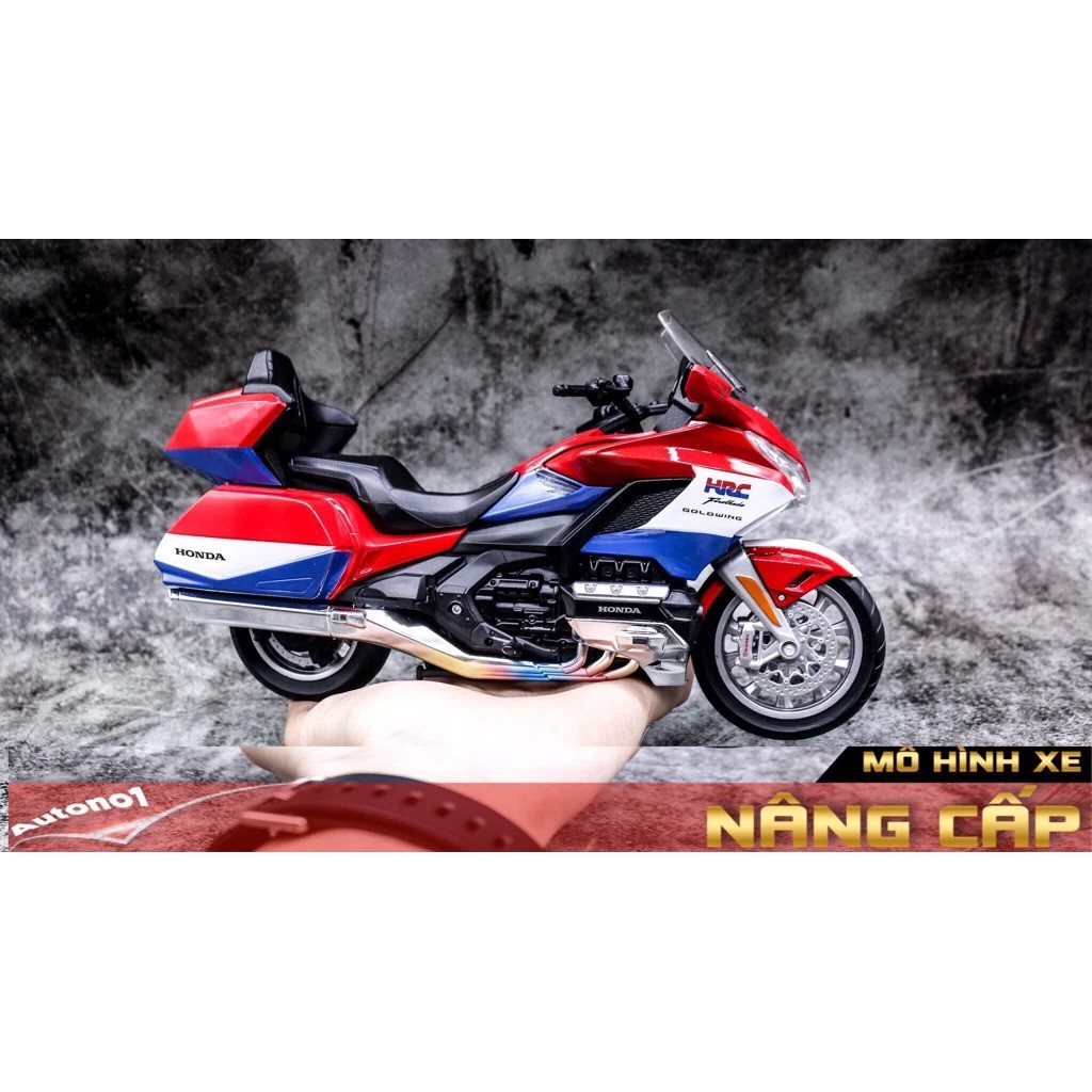 MÔ HÌNH XE HONDA GOLDWING 2020 CUSTOM HRC 1:12 WELLY D153