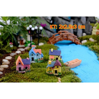 Nhà biệt thự mini 2x2.5x3 - Mô hình nhà biệt thự trang trí tiểu cảnh