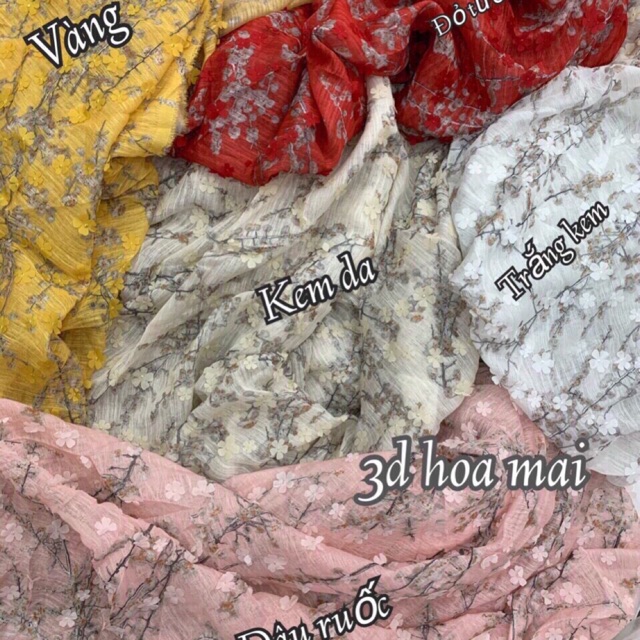 Ren 3D Hoa Mai may áo dài và váy❌❌