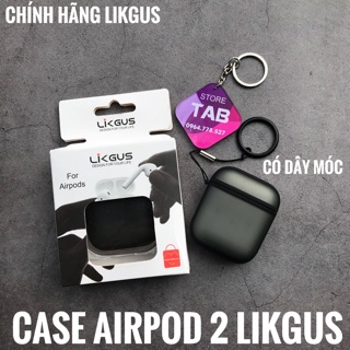 Vỏ Case Airpod 1 - 2 Chính Hãng Likgus - Nhám Chống Sốc Chống Vân Tay