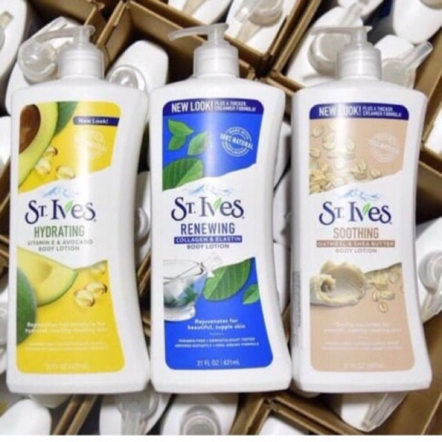 Sữa dưỡng thể toàn thân St.Ives Vitamin E và Bơ 621ml