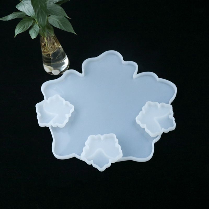 Khuôn nhựa hình bông hoa đổ nhựa epoxy resin làm đồ thủ công DIY