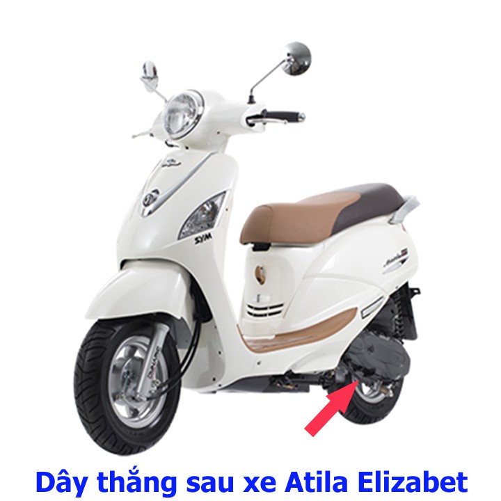 Dây thắng TRƯỚC -(+10cm) dây phanh TRƯỚC xe máy ATTILA ELIZABETH - A1288