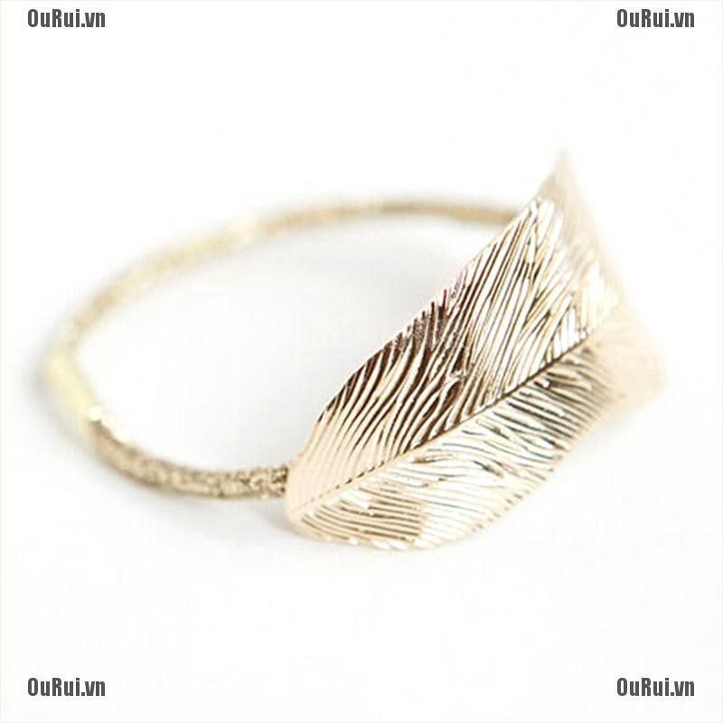 Dây Cột Tóc Hình Chiếc Lá Dễ Thương Xinh Xắn Cho Nữ