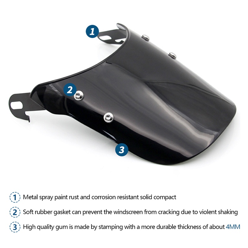 Tấm chắn gió mở rộng cho đèn pha xe mô tô 5-7inch