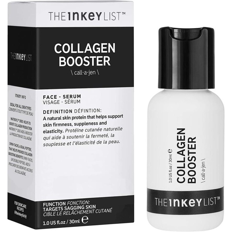 Tinh chất The Inkey List Collagen Booster chống lão hoá vs tăng độ đàn hồi da cực tốt 30ml full box