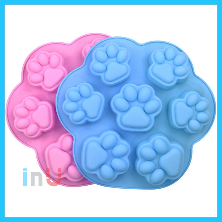 HCM - Khuôn silicon chân mèo, chân chó làm pudding rau câu, đổ socola, làm xà bông handmade cute