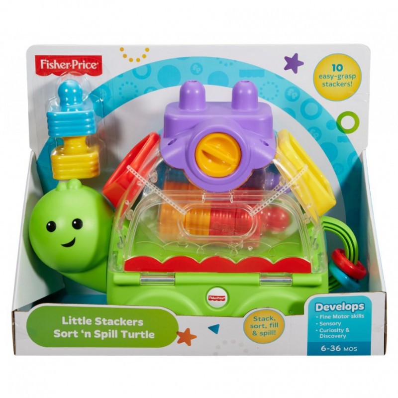 Đồ Chơi Xếp Chồng Và Thả Khối Rùa Con FISHER PRICE