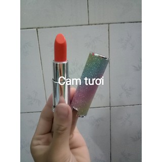 Son dầu dừa cao cấp màu cam tươi, cam neon