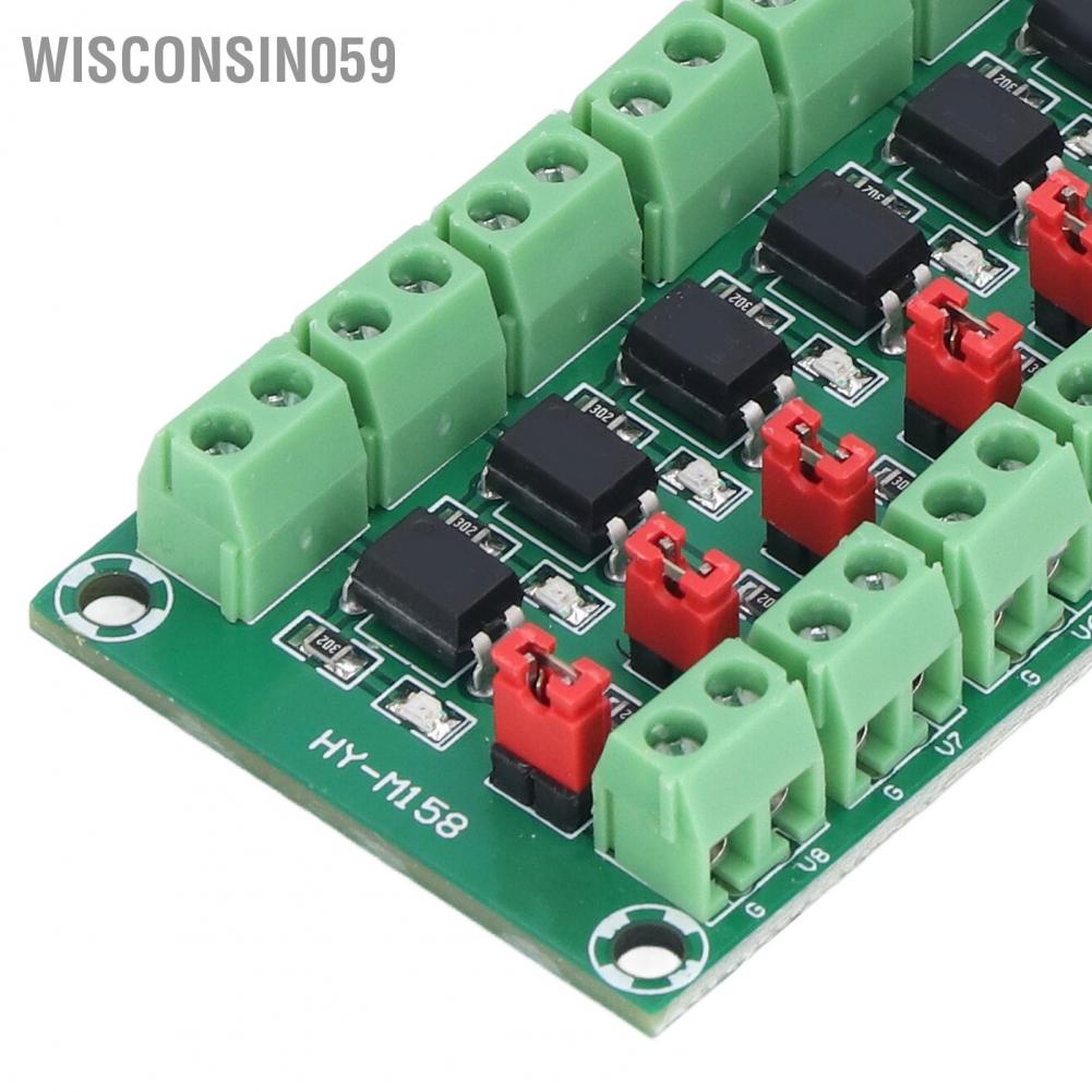 Bo mạch cách ly Optocoupler 8 Kênh cách ly Trình điều khiển quang điện Mô-đun cách ly 817 3.6‑30V