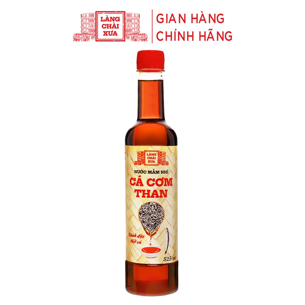 Nước mắm nhỉ cá cơm than Làng Chài Xưa (Thùng 6 chai ) chai nhựa cao cấp 525ml/chai Đặc Biệt Thanh Dịu An toàn