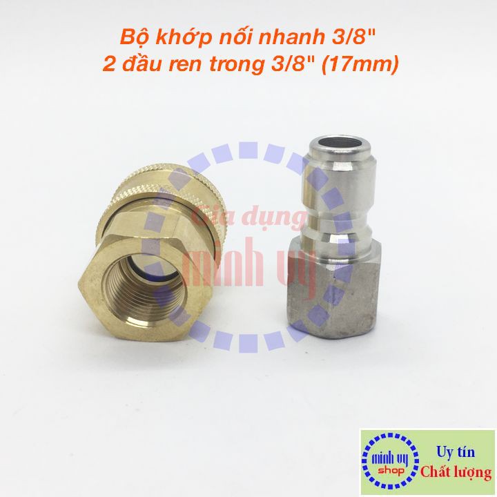 Khớp nối nhanh đầu đực cái dùng cho dây rửa xe lõi thép