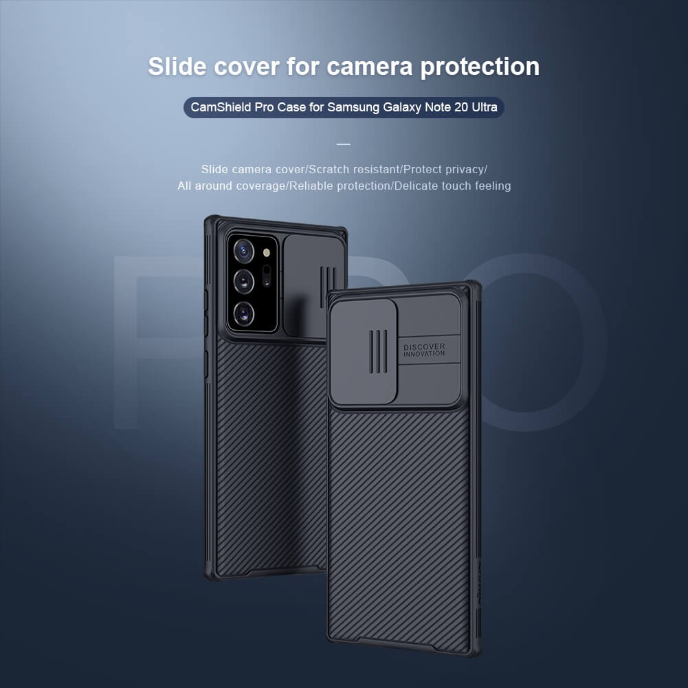 Ốp lưng bảo vệ camera cho Samsung Galaxy Note 20 Ultra dạng nắp trượt- Nillkin Camshield chính hãng
