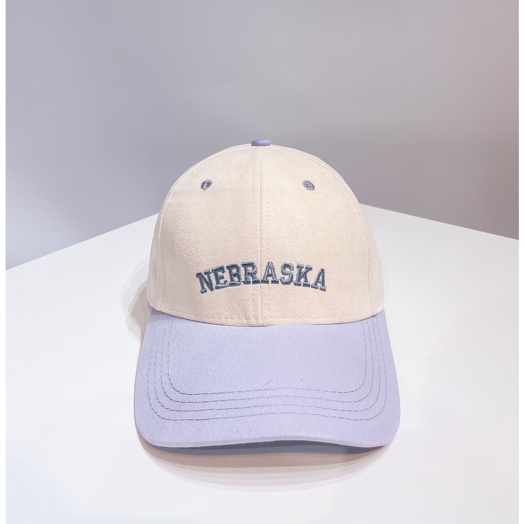 Mũ Lưỡi Trai Nón Kết Nhung Cao Cấp Thêu Chữ Nebraska 439 Phong Cách Ulzzang Form Unisex Nam Nữ - Hazo