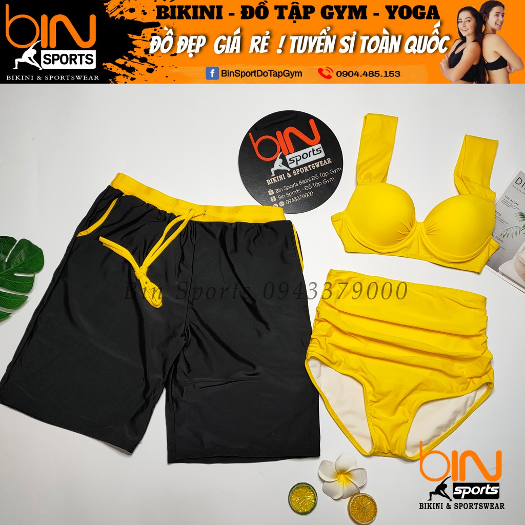 Đồ Bơi Cặp Nam Nữ Mặc Đi Biển Bin Sports CB075