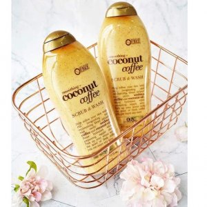Sữa tắm và tẩy tế bào chết OGX Coconut Coffee 577ml