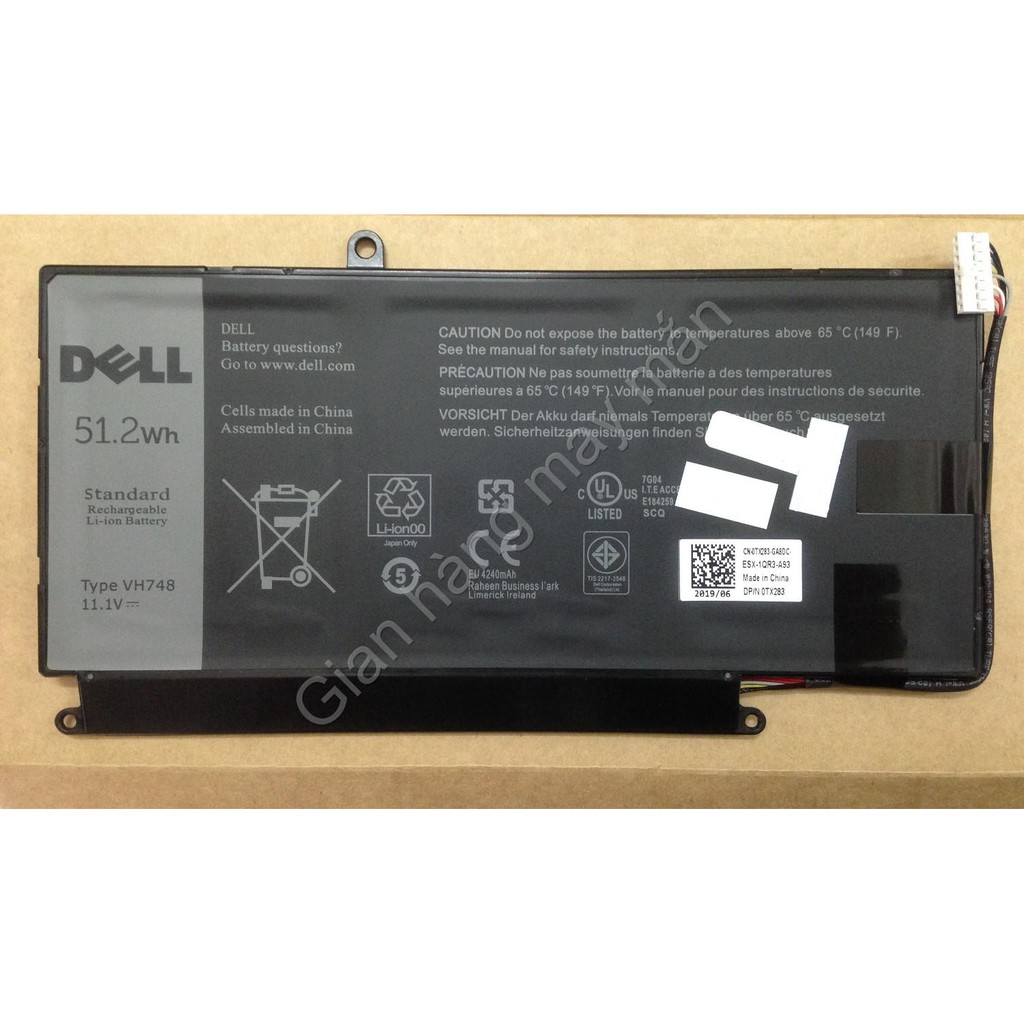 Pin cho Laptop Dell Vostro 5460 5470 5480 Dell Inspiron 14-5439 Inspiron 14zD-3526 14zD-3528 Mã Pin VH748