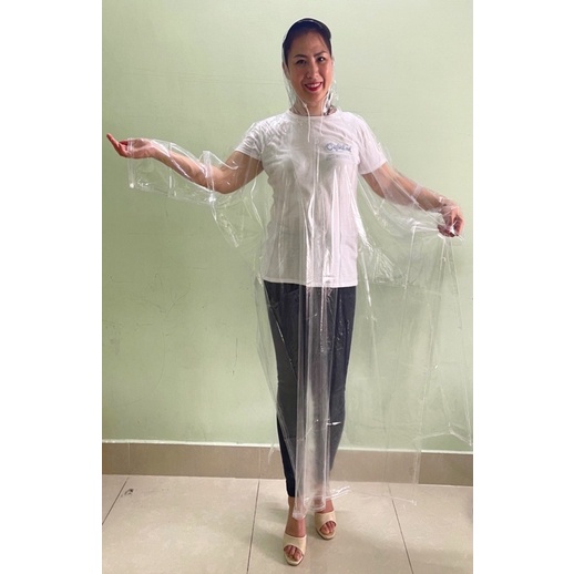 Áo mưa trong suốt siêu bền