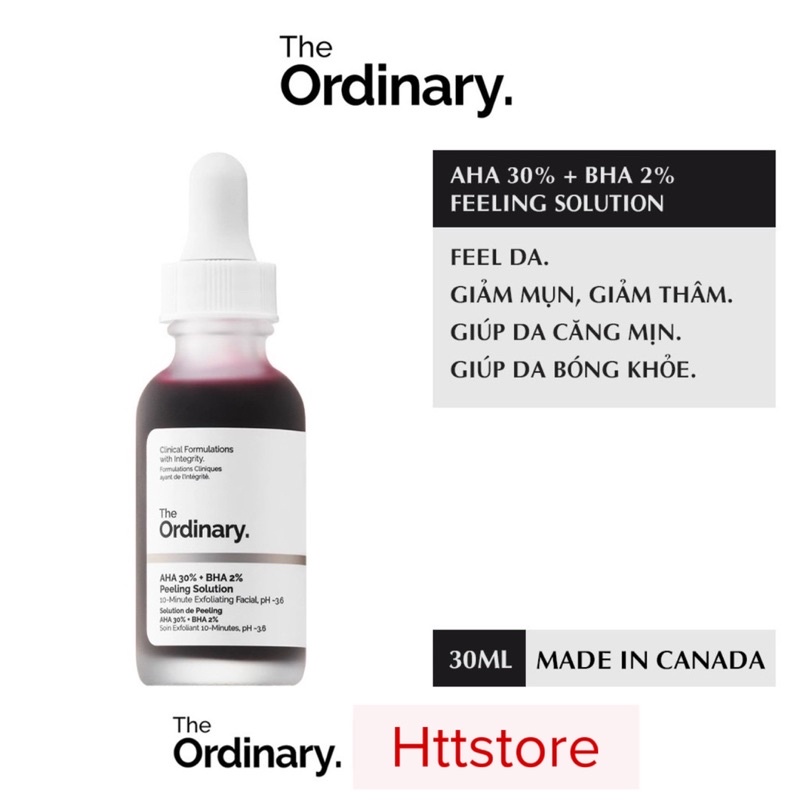 The Ordinary AHA 30% + BHA 2% Peeling Solution 30ml