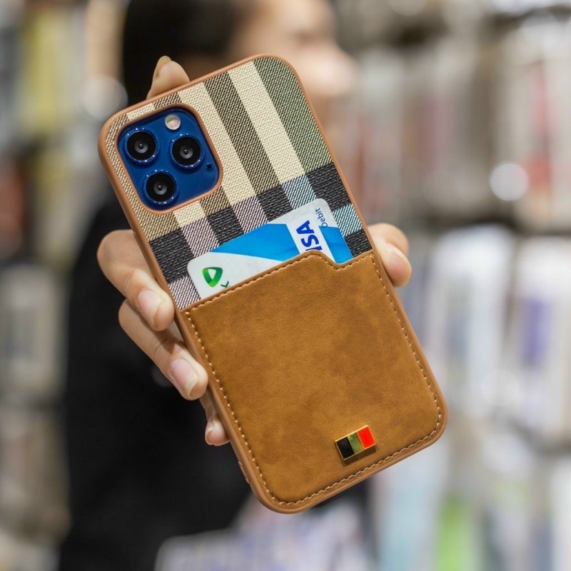 Ốp lưng Da Mentor có ngăn nhét thẻ cho iPhone 15 Pro Max, 14, 14 Plus, 13 pro max,12 , 11 , XS max,7plus 8 Chính hãng