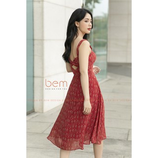 BEM DR065 Váy Nơ Lưng Đỏ màu sắc cực xinh và tôn dáng