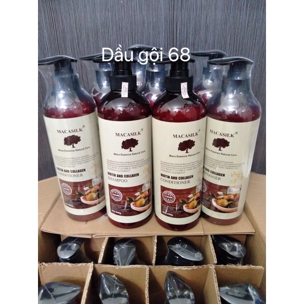Dầu cặp gội xả Macasilk 800ml mẫu mã mới tinh chất từ quả maca và các hương liệu từ thiên nhiên phù hợp cho mọi loại tóc