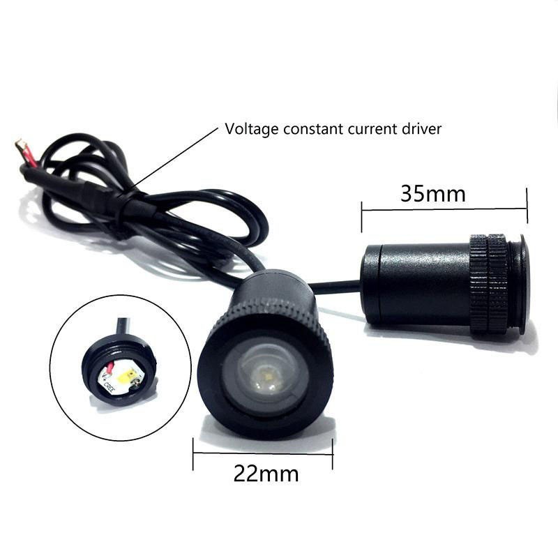 Đèn LED Laser Chiếu Logo Gắn Cửa Xe Hơi Ford Mustang Pony Ghost Shadow